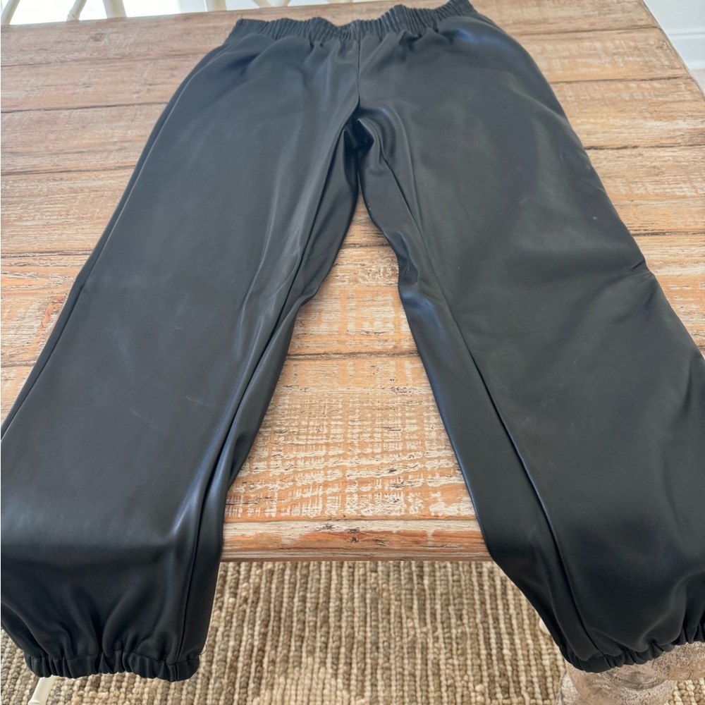 Karlie leather joggers. Medium. Never worn